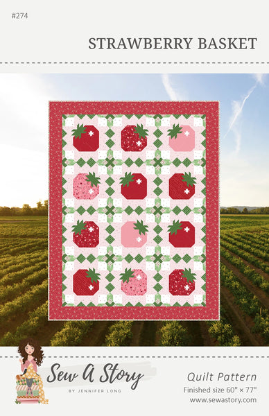 New 2026 Strawberry Basket Quilt Pattern # BSI274