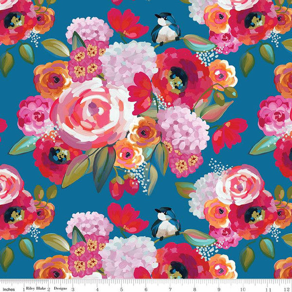 Poppies and Plumes Collection by Lila Tueller for Riley Blake Designs