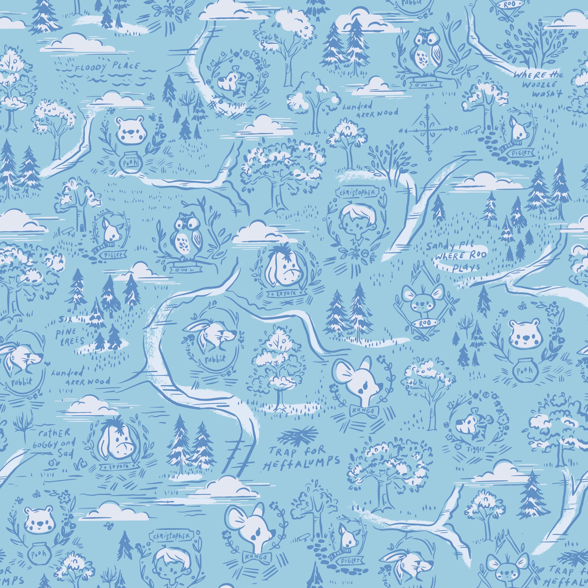 by yard only 100 Aker Woods Collection by Jill Howarth for Riley Blake Designs