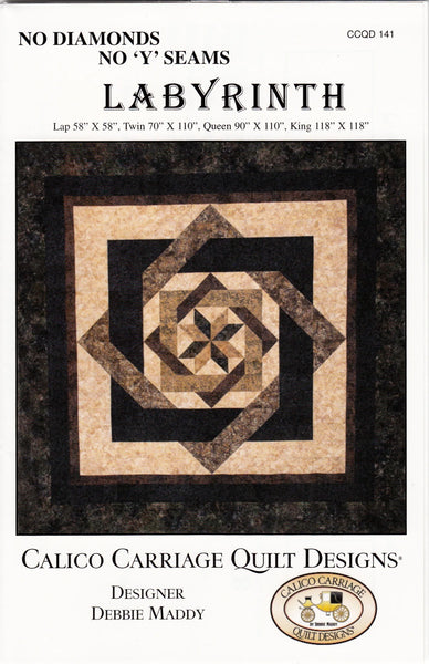 New 2026 Labyrinth  Quilt pattern # CCQD141 4 sizes
