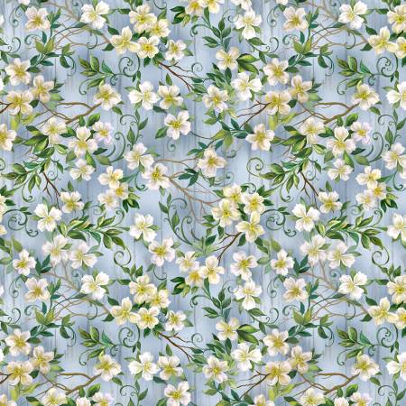 by the yard only Birdhouse Bloom by Dona Gelsinger Collection from Timeless Treasures