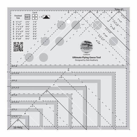 New to our shop in 2025 Creative Grids Ultimate Flying Geese Tool # CGRDH4