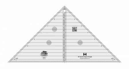 New to our shop 2025 Creative Grids 90 Degree Quarter-Square Triangle Quilt Ruler # CGRT90