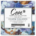 New 2025 5in Squares Cove 42pcs/bundle by Robert Kaufman Fabrics