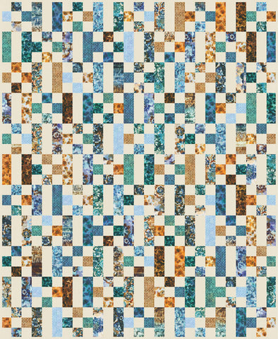 New 2025 Confetti Quilt Kit Featuring Cove by Robert Kaufman Fabrics