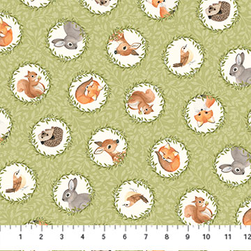 Woodland Babes Collection By Kathryn Christensen for Northcott Fabrics