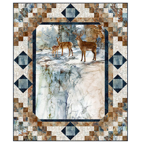 New 2025 Highland Steps Quilt Kit 48" x 58" Northcott Fabrics