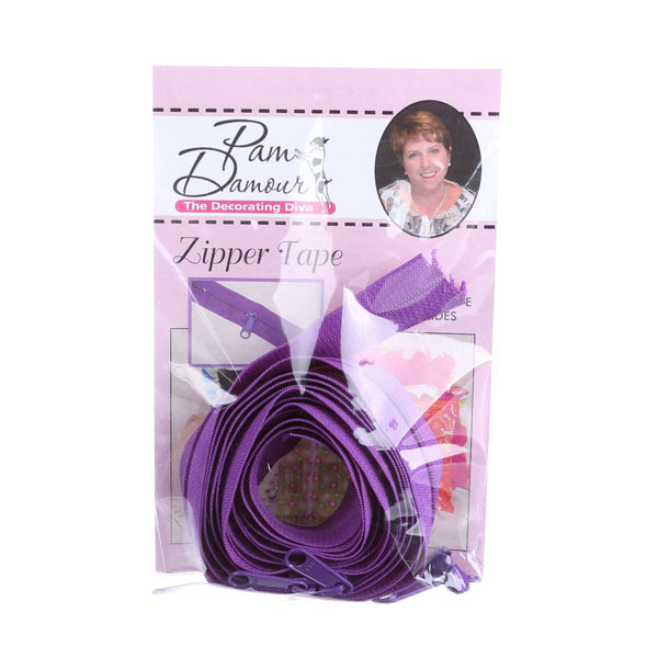 New 3 yards of Reversible Coil Zipper Tape with 8 Slides