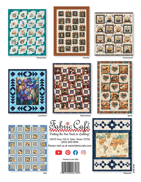 New 2026 Panel Pizzazz 3 yard quilt book