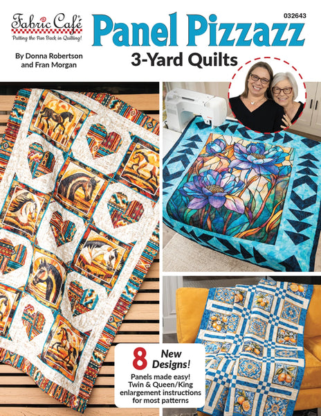 New 2026 Panel Pizzazz 3 yard quilt book