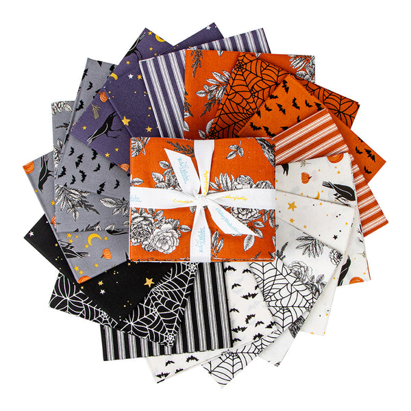 SALE Sophisticated Halloween Fat Quarter Bundle 18pcs Riley Blake Designs