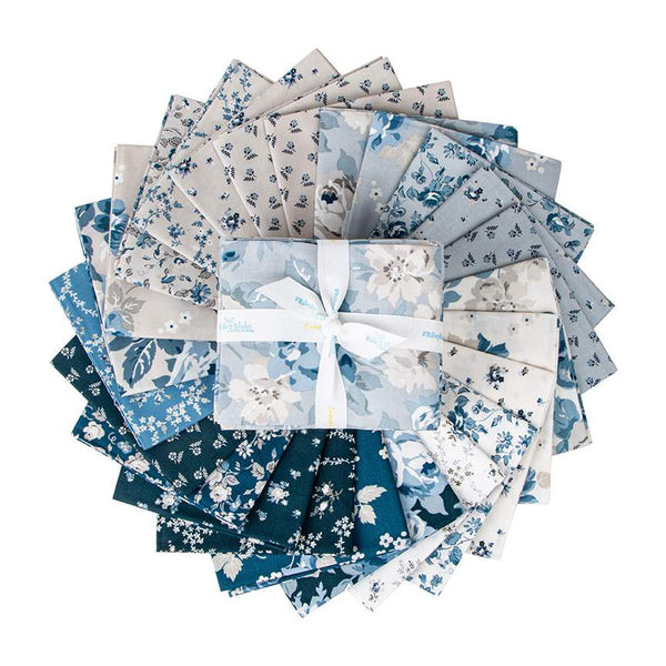 Serenity Blues Fat Quarter Bundle by Gerri Robinson for Riley Blake Designs