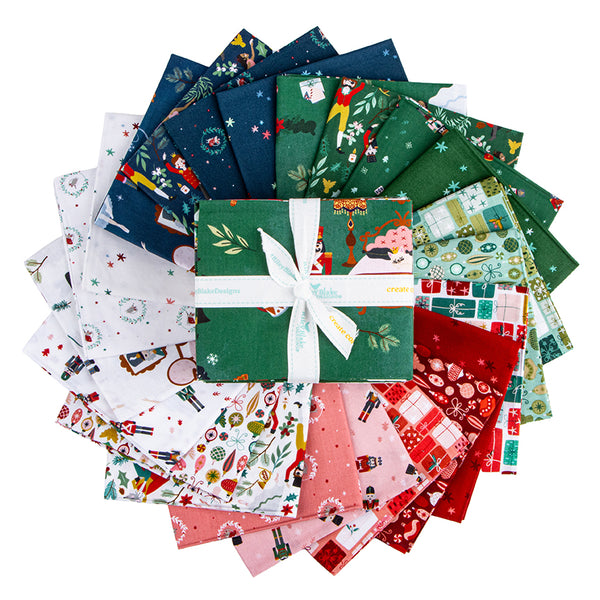 New 2026 Nutcracker Tradition Fat Quarter Bundle 22pcs Riley Blake Designs Jennifer Long
