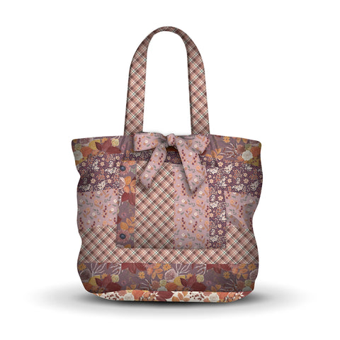 New 2025 Evening on the Prairie Home Dec 42in x 60in Cottage Core Tote Panel Grape