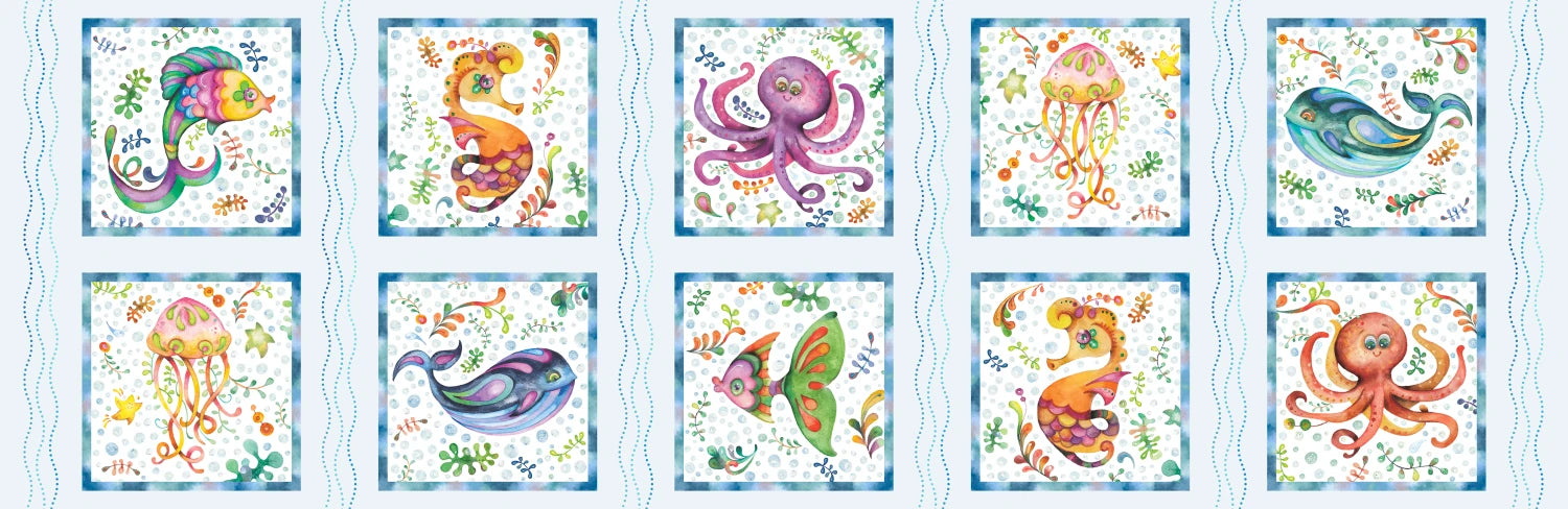 New 2025 Happy Ocean Life collection by P&B Textiles