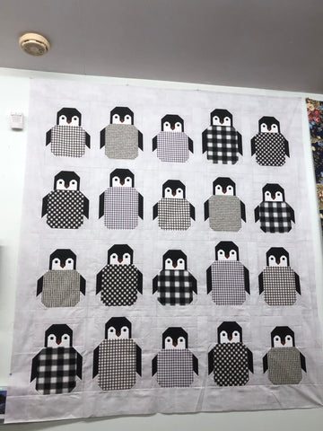 New 2025 Penguin Party Quilt Kit 60" x 66"