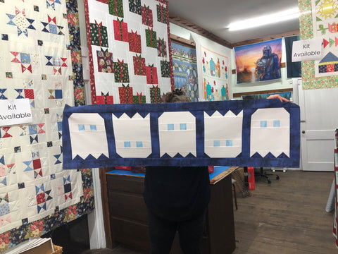 New KIT Ghosties table runner16" x 57"