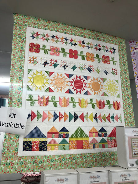 New 2025 Quilt Kit Harbor G QLD 253 Quilting Life Designs featuring Raspberry summer collection