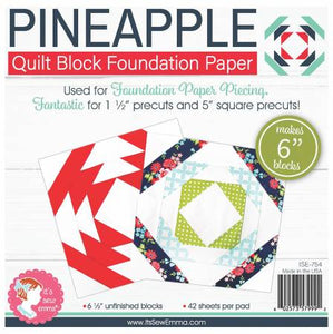 Pineapple 6in Block Foundation Paper Pad # ISE-754
