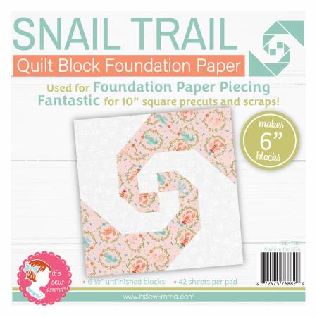 Snail Trail 6in Block Foundation Paper Pad # ISE-790