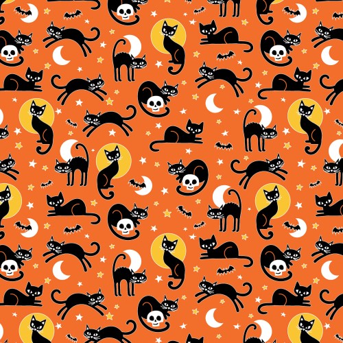 Glow-O-Ween  Glow in the Dark fabric collection and panel Benartex