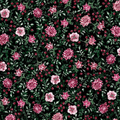 Winterberry Floral Pearlescent Collection by Kanvas Studio for Benartex