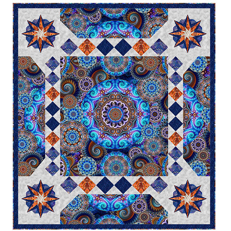 Magic Carpet Kit  pattern by Pine Tree Country Quilts  featuring Twilight QT Fabrics