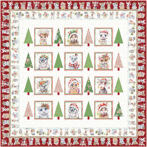 Quilt Kit - In the Pines by Wendy Sheppard featuring Little Darlings Fabric Collection