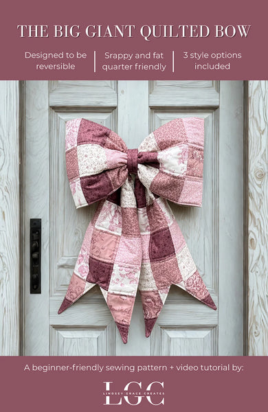 New 2026 The Big Giant Quilted Bow # LGC-TBGQB