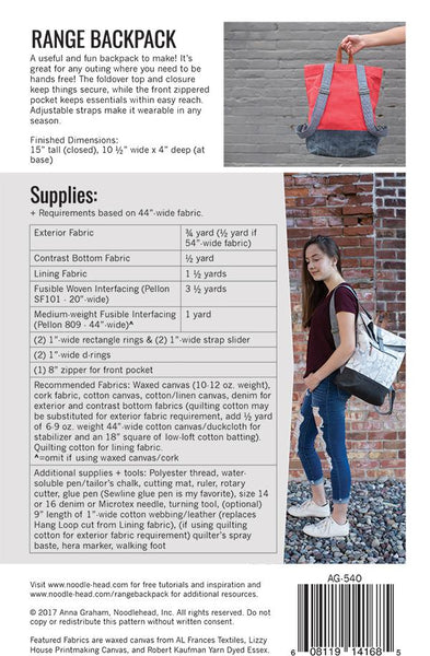 New 2026 Range Backpack AG 540 Noodlehead#1