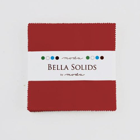 Bella Solids Charm Pack Red 9900PP 16 Moda