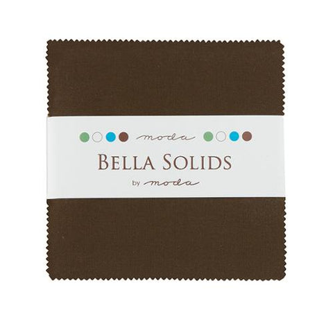 Bella Solids Charm Pack Brown 9900PP 71 Moda