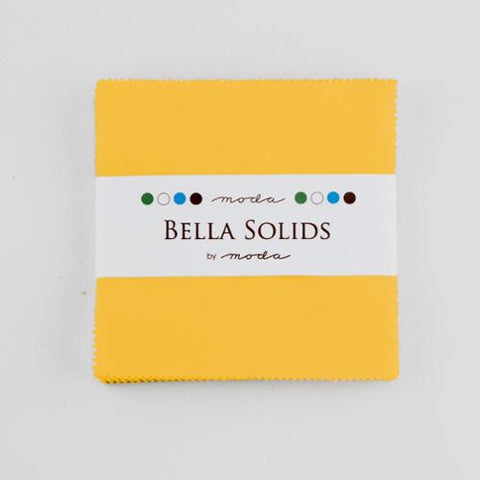 Bella Solids Charm Pack Yellow 9900PP 24S Moda