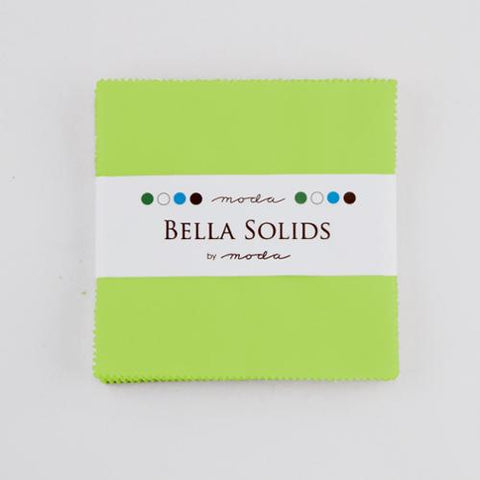 Bella Solids Charm Pack Lime 9900PP 75 Moda