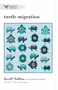 Bluebird Patterns Turtle Migration Quilt Pattern # P100-TURTLE 21 page booklet