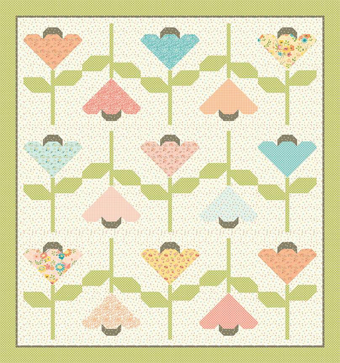 Sandy Gervais Tulip Toss Quilt Pattern