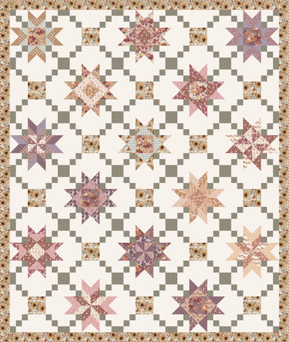 New 2025 Prairie Garden quilt kit Melissa Gilbert Modern Prairie 96" x 114"