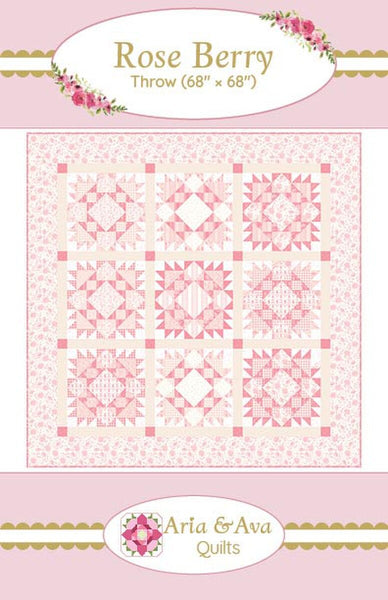 NEW 2026 Pattern Aria & Ava Quilts Rose Berry