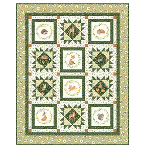 Forest Fun Quilt Kit by Bound to be Quilting with Woodland Babes Fabric Collection