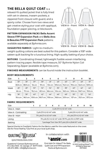 New 2026 Bella Quilt Coat # QE101