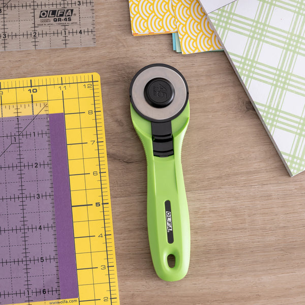 Olfa 45mm Splash Handle Rotary Cutter  choice of 3 colors