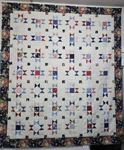 Ohio Star Quilt Kit Featuring Moda fabrics Grand Haven and Missouri Star Quilt Co Pattern Ohio Star.