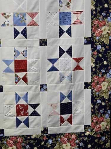 Ohio Star Quilt Kit Featuring Moda fabrics Grand Haven and Missouri Star Quilt Co Pattern Ohio Star.