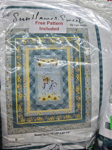 Sale Sunflower Sweet Quilt Kit with Free pattern