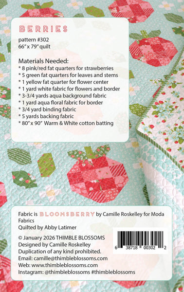 Berries pattern # TBL302 Thimble Blossoms