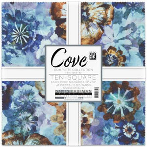 New 2025 10in Squares Cove by Robert Kaufmann 42pcs/bundle # TEN-1355-42