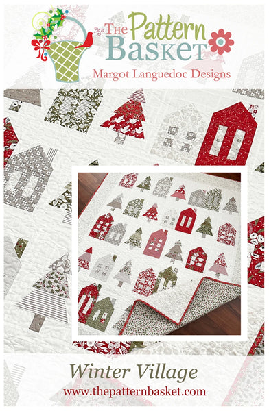 New Winter Village # TPB2418 Quilt Pattern by Pattern basket