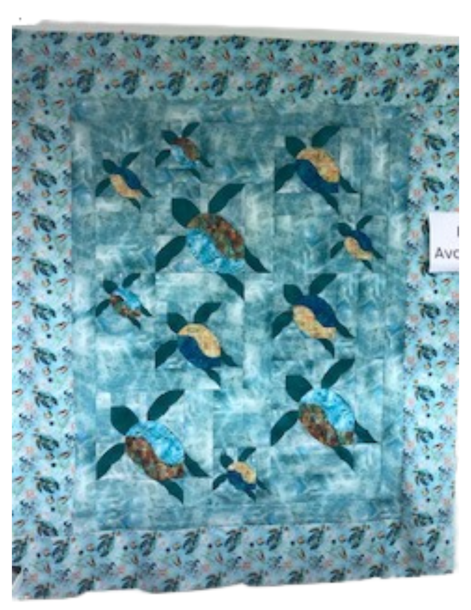 New 2025 Quilt Kit Turtle Trails 65.5" x 74.5"