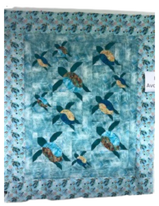 New 2025 Quilt Kit Turtle Trails 65.5" x 74.5"