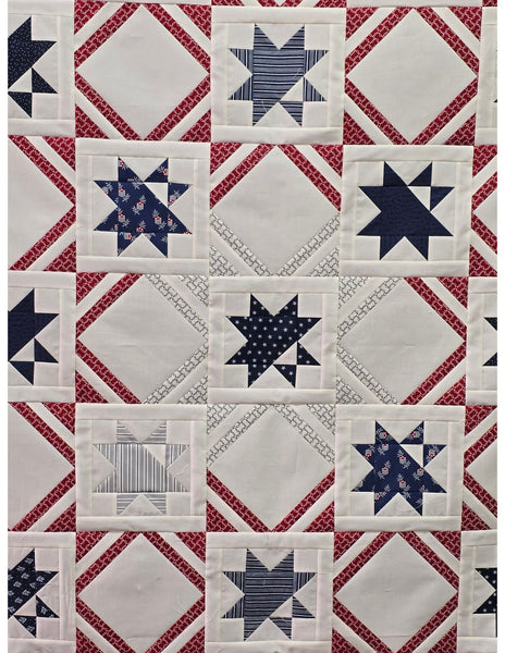 New 2026 Starshine quilt kit featuring American Gatherings lll Moda